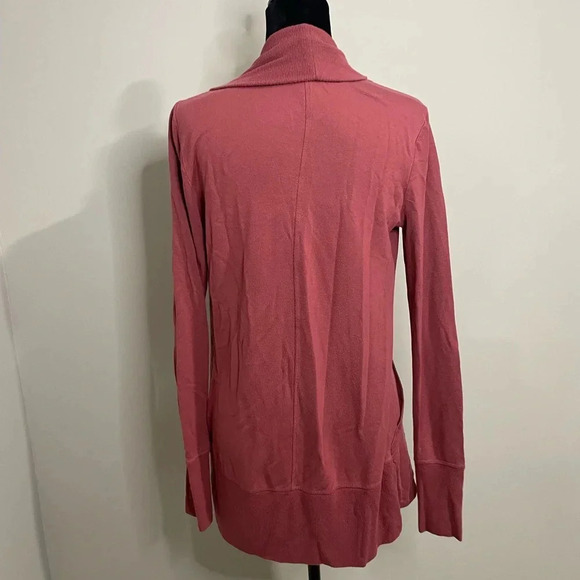 Athleta Pranayama Restore Wrap Open Front Cardigan in Rose Color - Picture 7 of 11